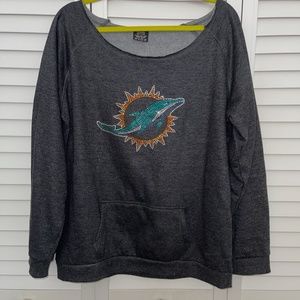 Miami Dolphins Bling Sweatshirt XL